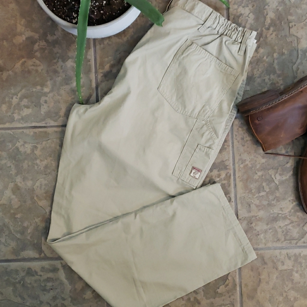 Mens Wrangled Rugged Wear Pants